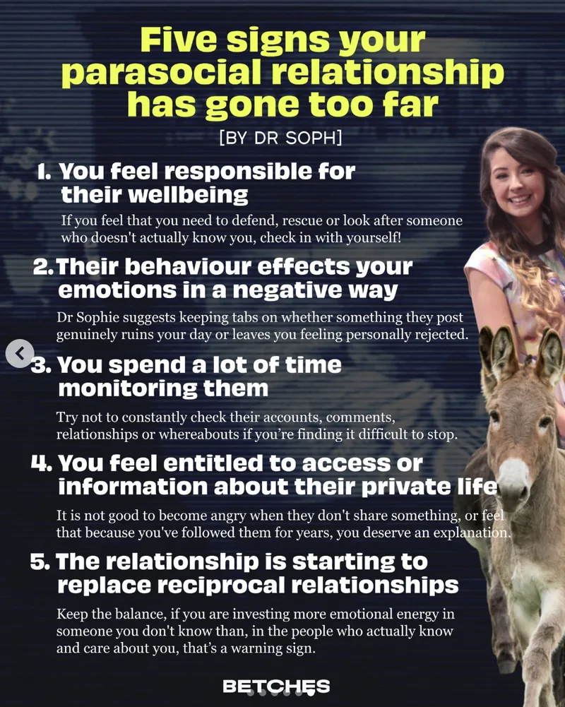 Betches UK clipping — Five signs your parasocial relationship has gone too far