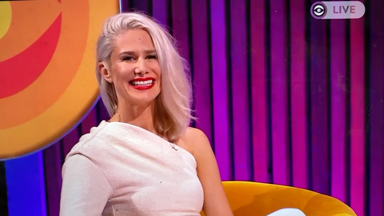 Dr Soph smiling during Big Brother Late and Live